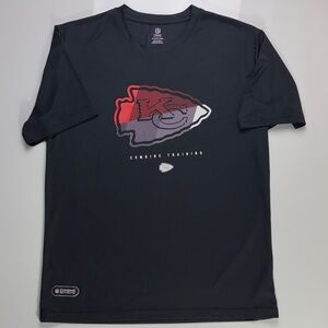 NFL Kansas City Chiefs COMBINE TRAINING Black and Red Graphic Tee